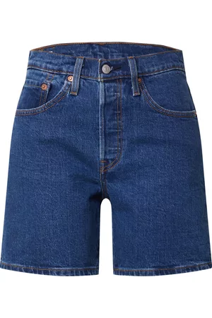 Levi's Jeans '501® MID THIGH SHORT DARK INDIGO - WORN IN