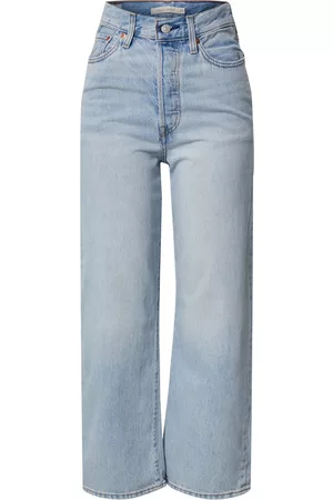 Levi's Kvinna Straight jeans - Jeans 'RIBCAGE STRAIGHT ANKLE LIGHT INDIGO - WORN IN
