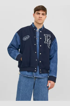 Louis Vuitton Cashgora LV Varsity Jacket, Blue, 36