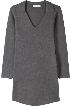 Bershka Stickad klänning