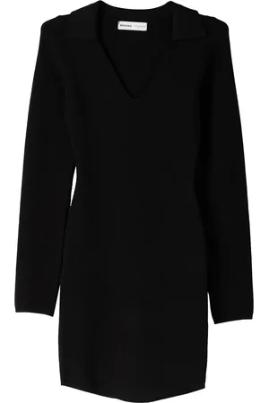 Bershka Stickad klänning