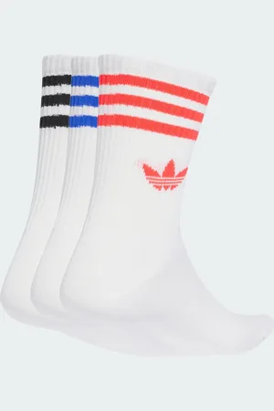 adidas 3-Stripes Crew Strumpor 3-pack