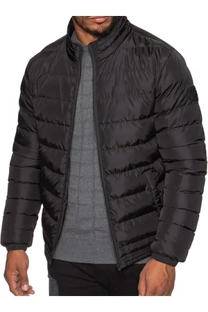 Enzo Kruze Quiltad Zip Up-jacka för herrar