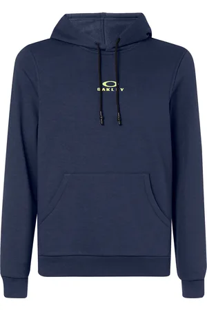 Oakley New Bark Pullover Långärmad Logo Herr Navy Hoodie 472588 6FB