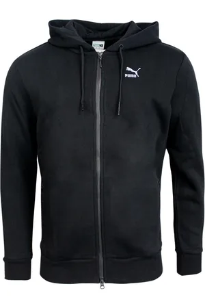 PUMA Evo Mens Black Zip Up Training Hoody Hooded Track Top Jacka 569205 01 P5F