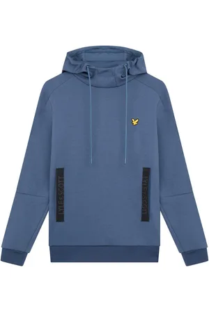 Lyle & Scott Pocket Branded Sweat Light Navy Blue Hoodie