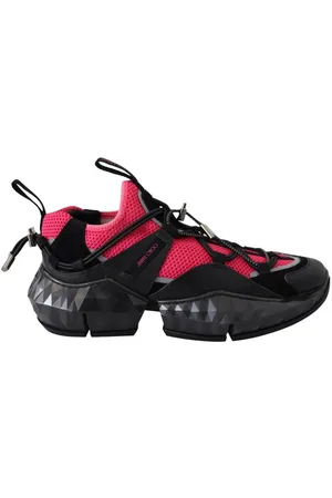 Jimmy Choo Dam Diamond Svart Rosa Läder Sneaker
