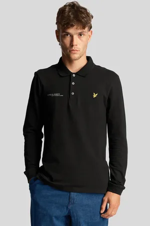 Lyle & Scott Långärmad polotröja med matchande tryck i för herr