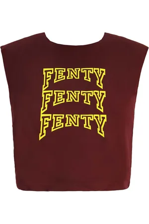 PUMA X Rihanna Fenty Ärmlös Cropped Dam Burgundy Topp
