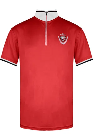Rossignol Kortärmad 3/4 Zip Up Mens Virage Polo Shirt RLEMY04 305