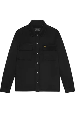 Lyle & Scott Plain Jet Black Overshirt Jacka
