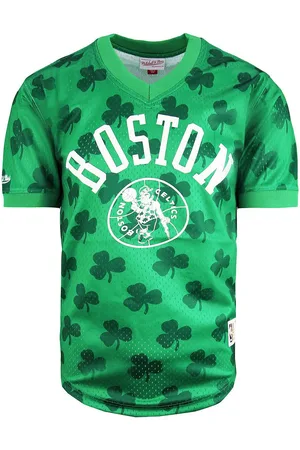 Mitchell & Ness NBA Boston Celtics Wordmark Mesh T-shirt för herrar