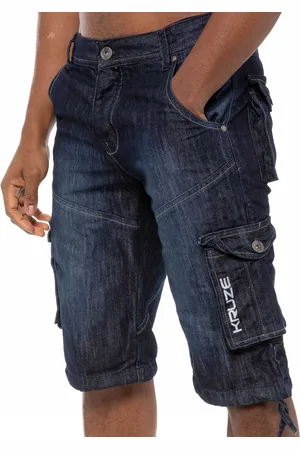 Enzo Kruze Cargo Combat Shorts för herrar