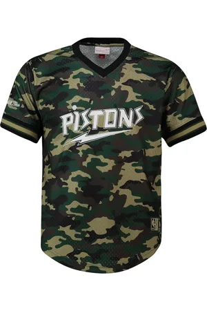 Mitchell & Ness NBA Detroit Pistons Camo Mesh T-shirt för herrar