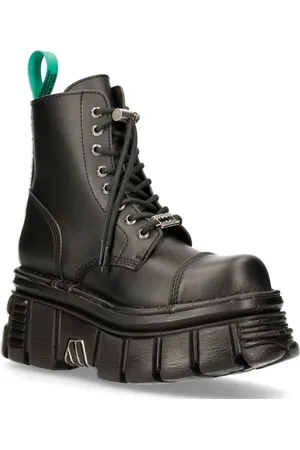 New Rock Veganläder Combat Platform-stövlar - TANKMILI083-VS2