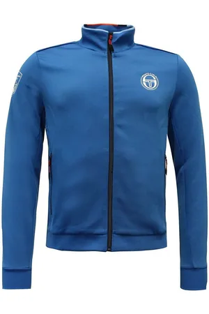 Sergio Tacchini Long Sleeve Zip Up Blue Mens Ionas Track Jacket 37780 274