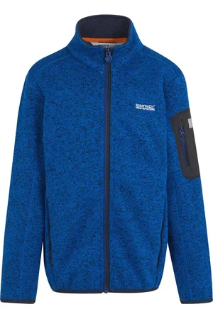 Regatta Newhill Fleecejacka för barn/ungdomar (Oxford Blue/New Royal)