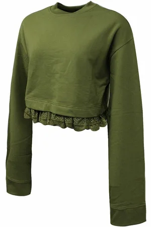 PUMA X Rihanna Fenty Långärmad Crew Neck Dark Olive Damtröjor 574289 02