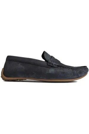 Clarks Reazor Penny Mens Blue Shoes