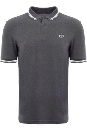 Sergio Tacchini Iconic Stripe Herr Polotröja /Vit