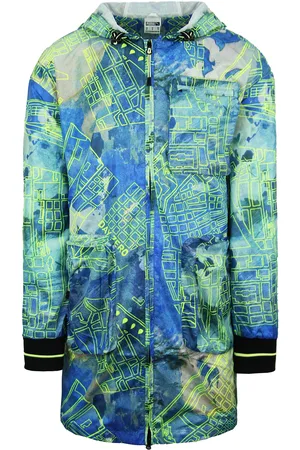 PUMA X Central Saint Martins Långärmad Zip Up Herr Blå AOP Jacka 597194 02