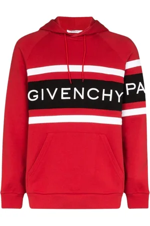 Givenchy Paris broderad logotyp huvtröja