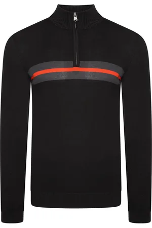 Dare 2B Mens Unite Us Stickad Sweatshirt med halv dragkedja ( /Amber Glow)
