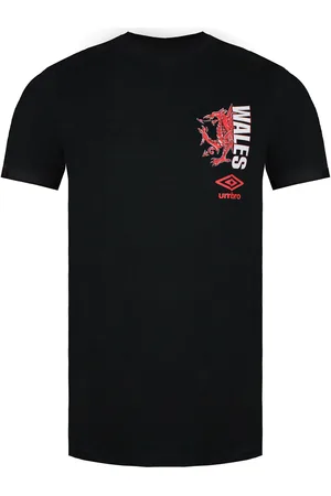 Umbro Wales Illustrated Dragon Herr T-shirt