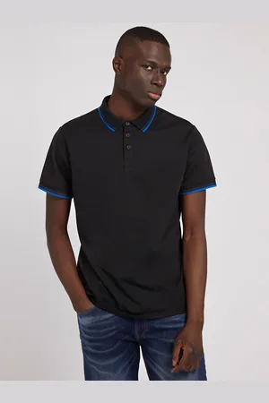 Guess Kortärmad Sports Pique Triangle Polo Shirt för herrar