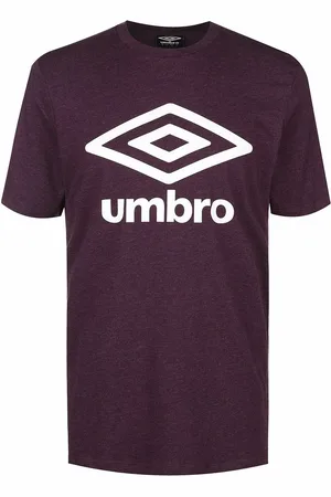Umbro T-shirt med stor logotyp i mörklila för herrar