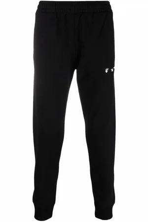 OFF-WHITE OW Logo Korta Muddade Svarta Sweatpants