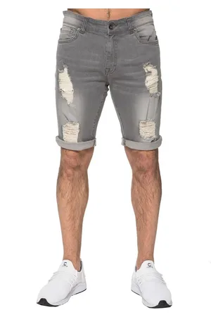 Enzo Rippade skinny shorts för män