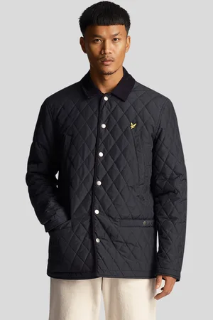 Lyle & Scott Quiltad jacka för män i marinblått