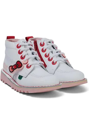 Kickers X Hello Kitty barn vita stövlar