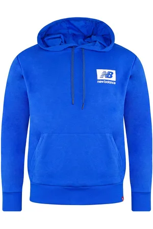 New Balance Långärmad Laser Blue Pullover Men Essentials ID Hoodie MT13516 LSB