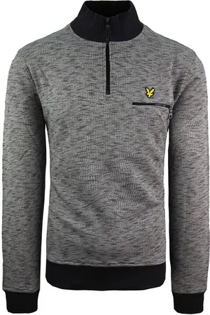 Lyle & Scott Space Dye Herrtröja i mörkgrått