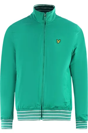 Lyle & Scott Tipped Funnel Neck Aqua Salt Jacka