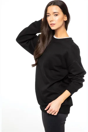 Enzo Ladies broderad överdimensionerad sweatshirt