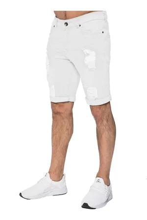 Enzo Rippade skinny shorts för män