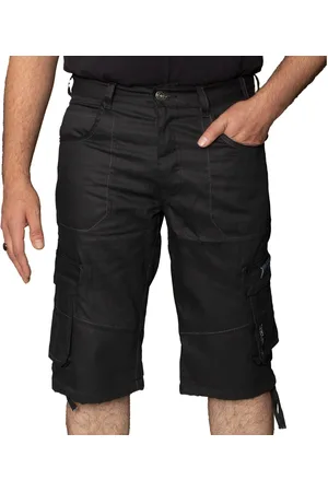 Enzo Cargo Combat Denim Shorts för herrar
