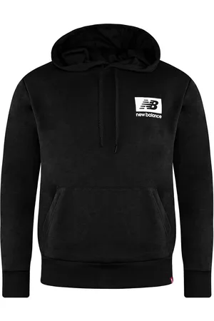 New Balance Långärmad Pullover Mens Essentials ID Hoodie MT13516 BK