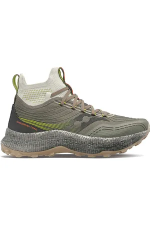 Saucony Endorphin Trial Mid Runshield Gröna träningsskor för herrar