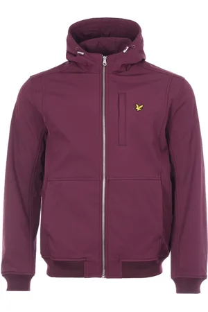 Lyle & Scott Fleecefodrad Softshelljacka i Burgundy