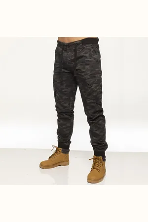 Enzo Militär Combat Jogger Byxor för herrar Designer Menswear