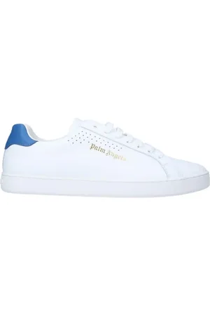 Palm Angels Blue Heel Ny Tennis Calf Leather Sneaker