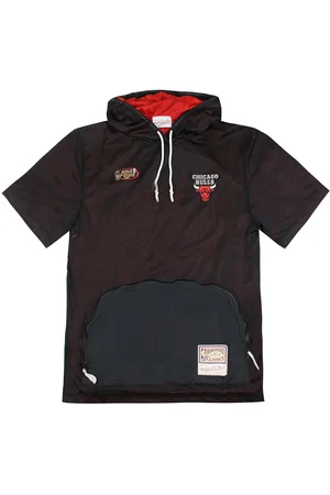 Mitchell & Ness Chicago Bulls T-shirt med huva för herrar