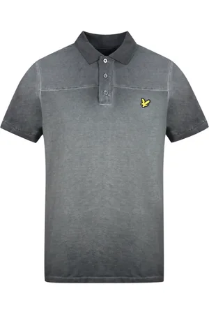 Lyle & Scott True Black Faded Ink Wash Polotröja