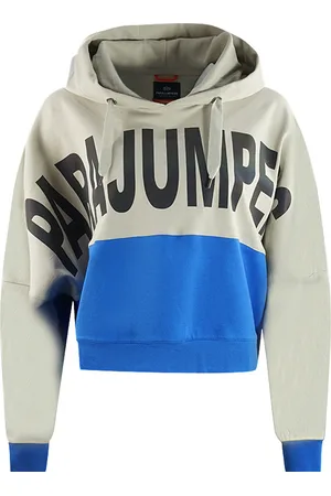 Parajumpers Colour Block Design Bold Logo Cropped Hoodie