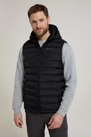Mountain Warehouse Mens Seasons Hooded Vadderad Gilet