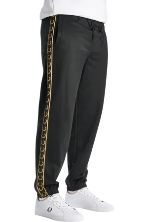 Fred Perry Seasonal Taped Hem Svarta Sweatpants